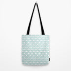 Light teal mid century modern sun pattern Tote Bag Gallery Image 2