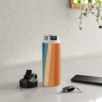 70's Retro Stripes Water Bottle Gallery Image 4