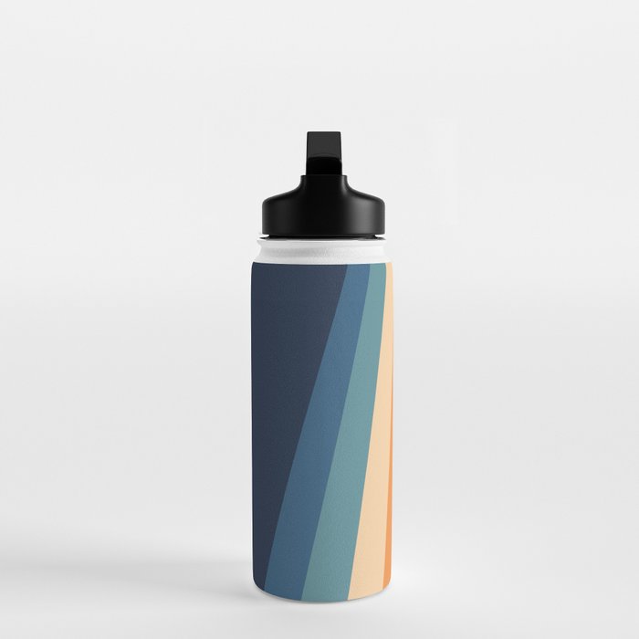 70's Retro Stripes Water Bottle Gallery Image 3