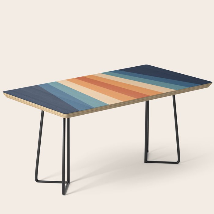 70's Retro Stripes Coffee Table Gallery Image 1