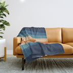 70's Retro Stripes Throw Blanket Gallery Image 1