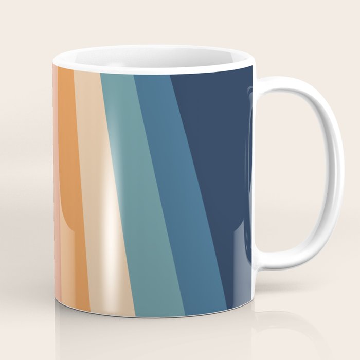 70's Retro Stripes Coffee Mug Gallery Image 1