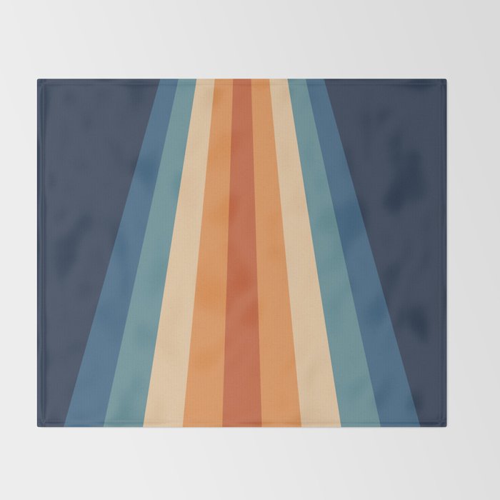 70's Retro Stripes Throw Blanket Gallery Image 2