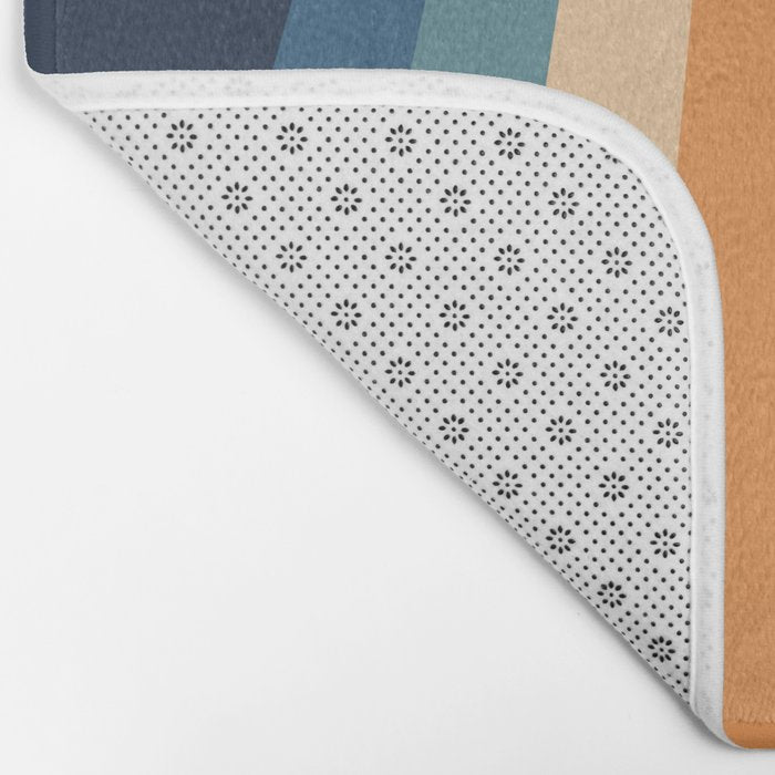 70's Retro Stripes Bath Mat Gallery Image 2