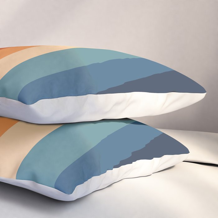 70's Retro Stripes Pillow Sham Gallery Image 3