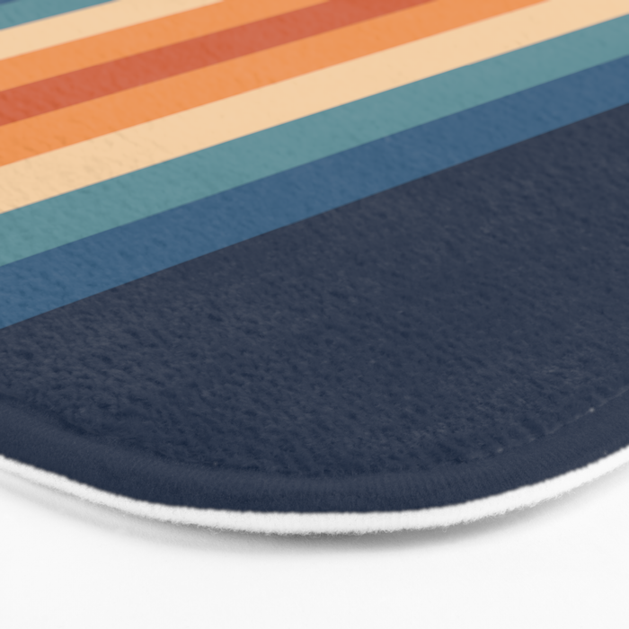 70's Retro Stripes Bath Mat Gallery Image 3