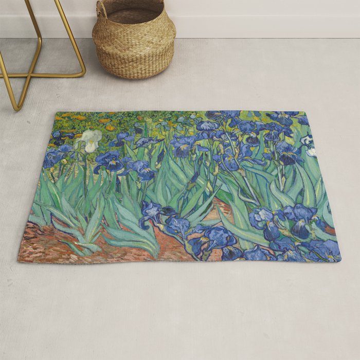 Irises, Vincent Van Gogh Rug Gallery Image 1