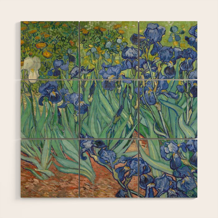 Irises, Vincent Van Gogh Wood Wall Art Gallery Image 1