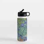 Irises, Vincent Van Gogh Water Bottle Gallery Image 1