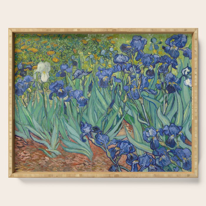 Irises, Vincent Van Gogh Serving Tray Gallery Image 1