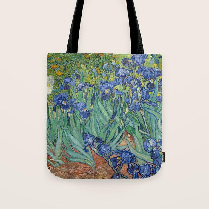 Irises, Vincent Van Gogh Tote Bag Gallery Image 1