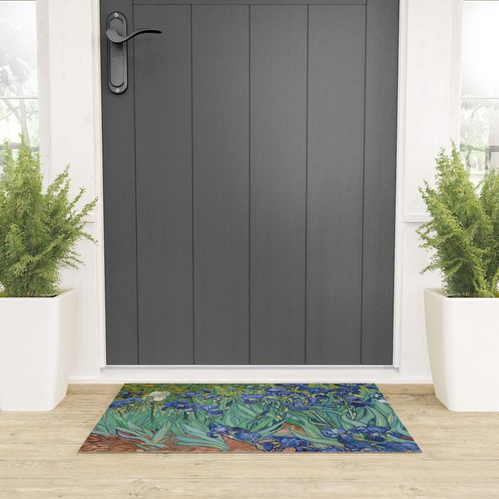 Irises, Vincent Van Gogh Welcome Mat Gallery Image 3