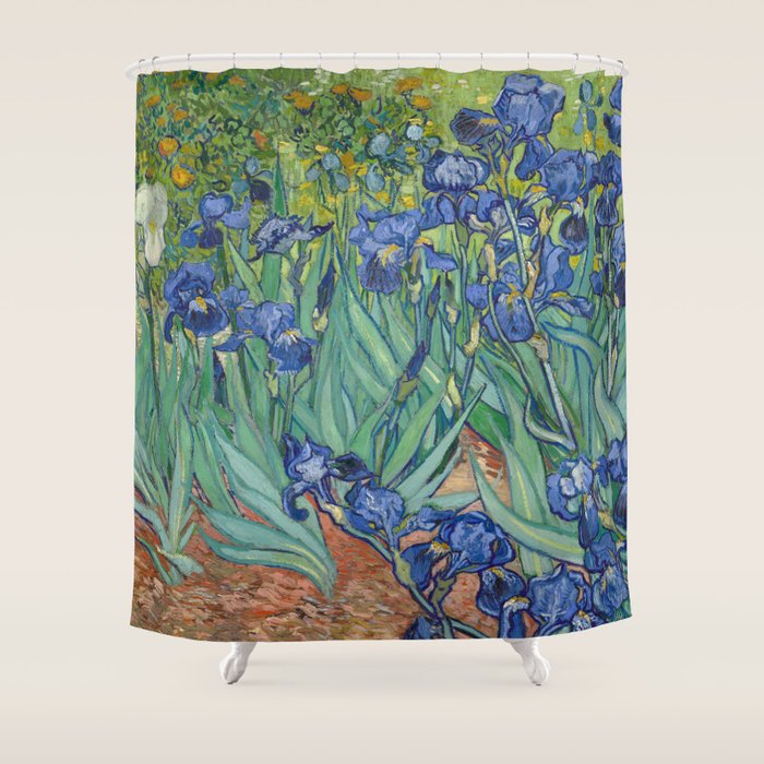 Irises, Vincent Van Gogh Shower Curtain Gallery Image 1