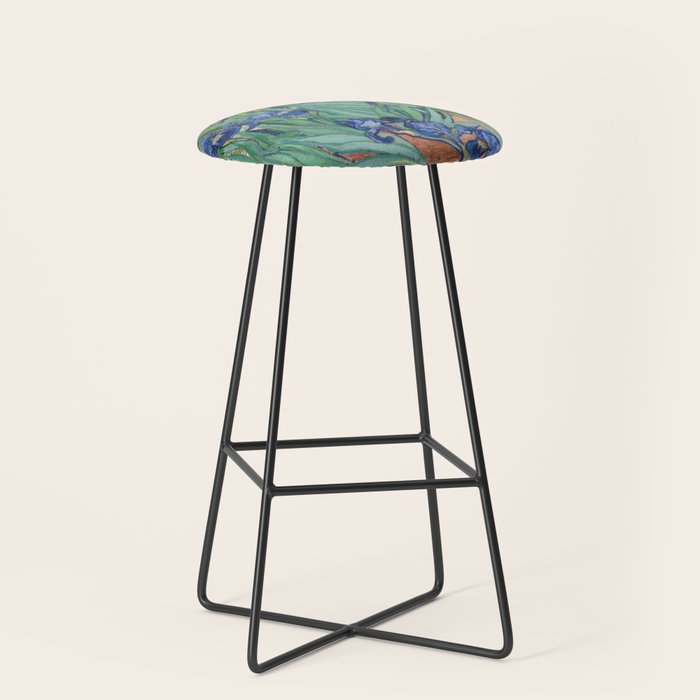 Irises, Vincent Van Gogh Stool Gallery Image 1