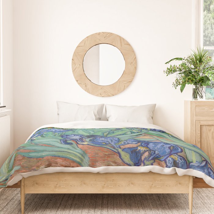 Irises, Vincent Van Gogh Duvet Cover Gallery Image 3
