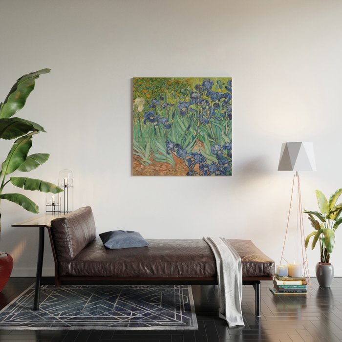 Irises, Vincent Van Gogh Wood Wall Art Gallery Image 2