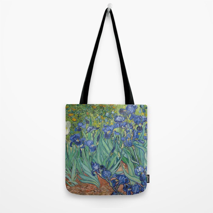 Irises, Vincent Van Gogh Tote Bag Gallery Image 2