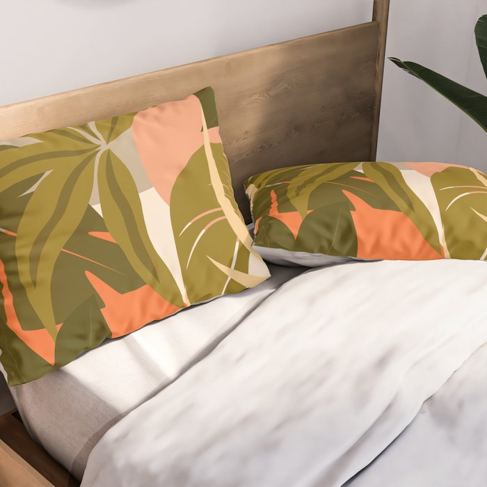 Jungle Abstract 22 Pillow Sham Gallery Image 2