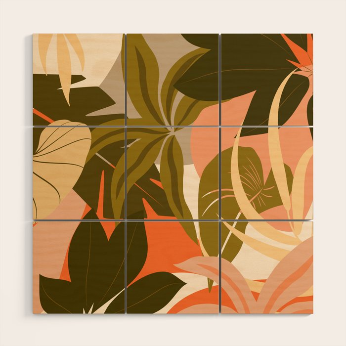Jungle Abstract 22 Wood Wall Art Gallery Image 1