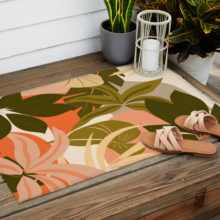 Jungle Abstract 22 Outdoor Rug Gallery Image 2