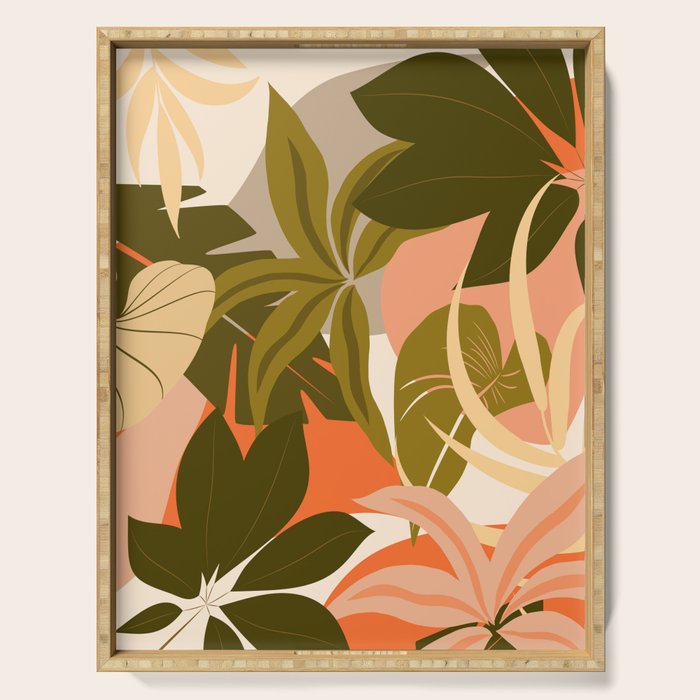 Jungle Abstract 22 Serving Tray Gallery Image 1