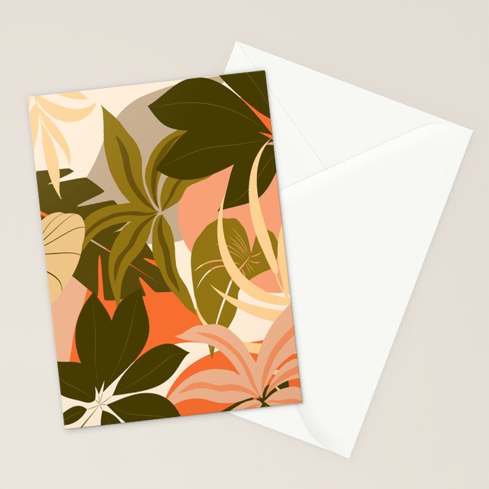 Jungle Abstract 22 Stationery Card Gallery Image 2