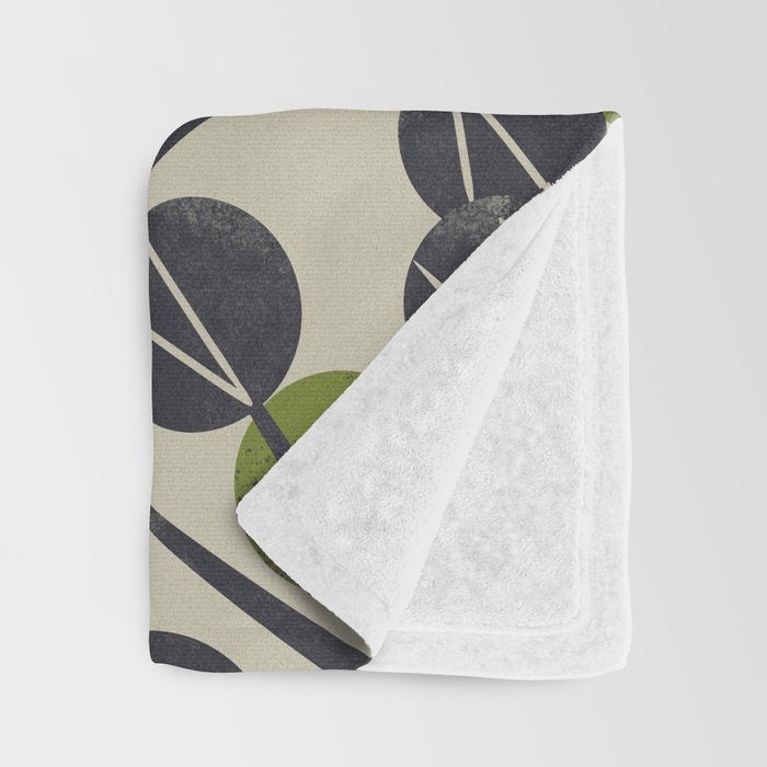 Minimal Branch Throw Blanket Gallery Image 3