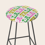Fa La La- Pink & Green Stool Gallery Image 2