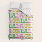 Fa La La- Pink & Green Comforter Gallery Image 6
