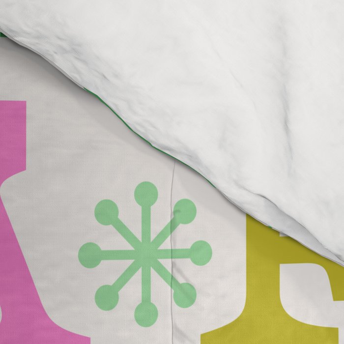 Fa La La- Pink & Green Comforter Gallery Image 4