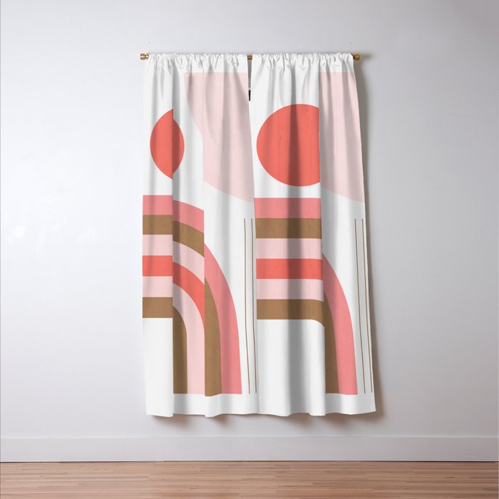 Minimal Geometric Abstraction 89 Window Curtain Gallery Image 3