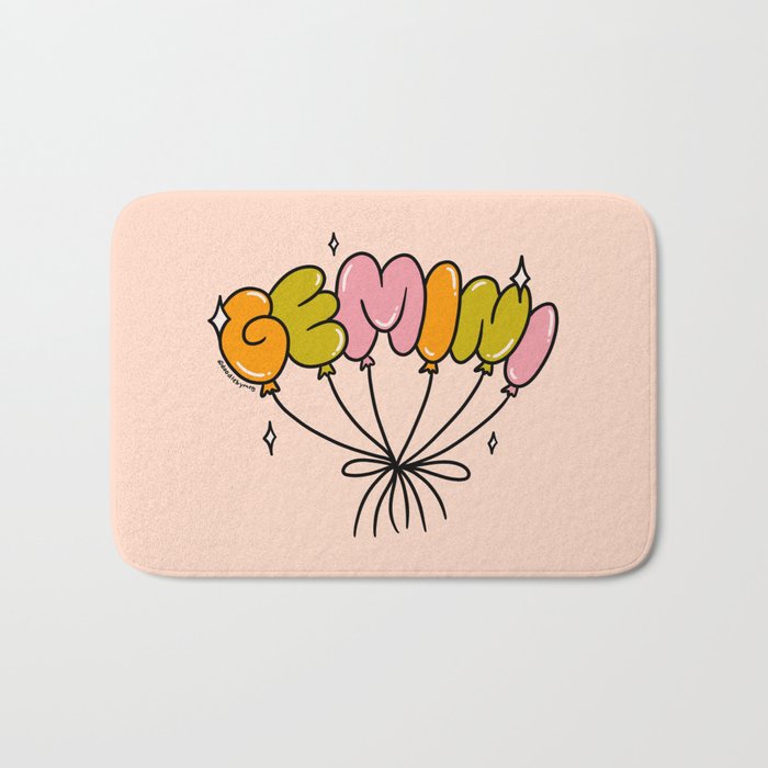Gemini Balloons Bath Mat Gallery Image 1