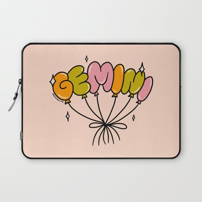 Gemini Balloons Laptop Sleeve Gallery Image 1
