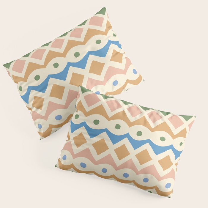 Simple Hand-cut Pattern #3 Pillow Sham Gallery Image 1