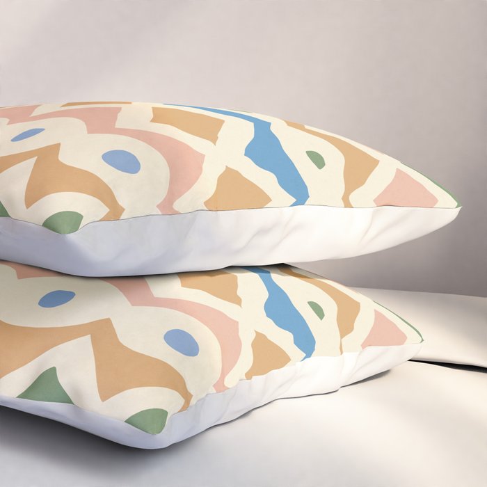 Simple Hand-cut Pattern #3 Pillow Sham Gallery Image 3