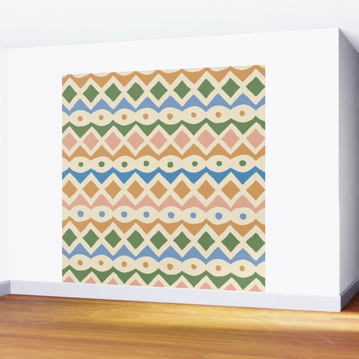 Simple Hand-cut Pattern #3 Wall Mural Gallery Image 2