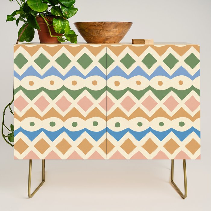 Simple Hand-cut Pattern #3 Credenza Gallery Image 1