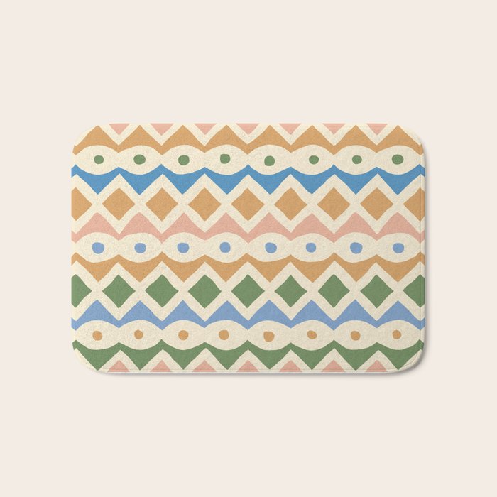 Simple Hand-cut Pattern #3 Bath Mat Gallery Image 1