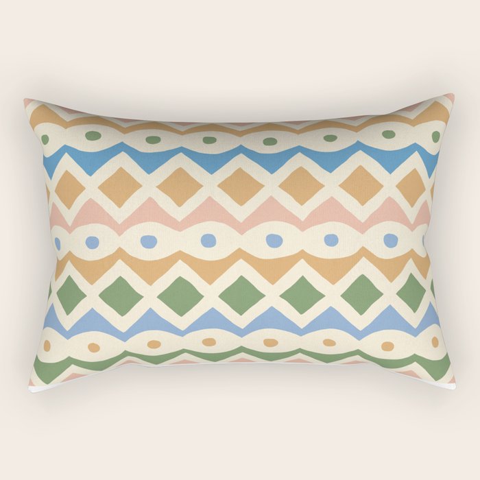 Simple Hand-cut Pattern #3 Rectangular Pillow Gallery Image 1