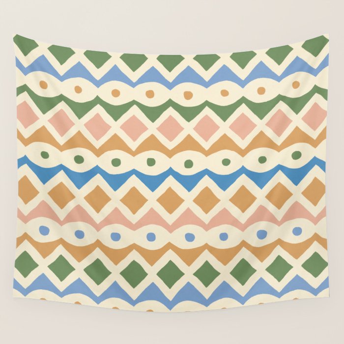 Simple Hand-cut Pattern #3 Wall Tapestry Gallery Image 1