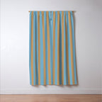 Sky Blue Taffy Stripes Window Curtain Gallery Image 3