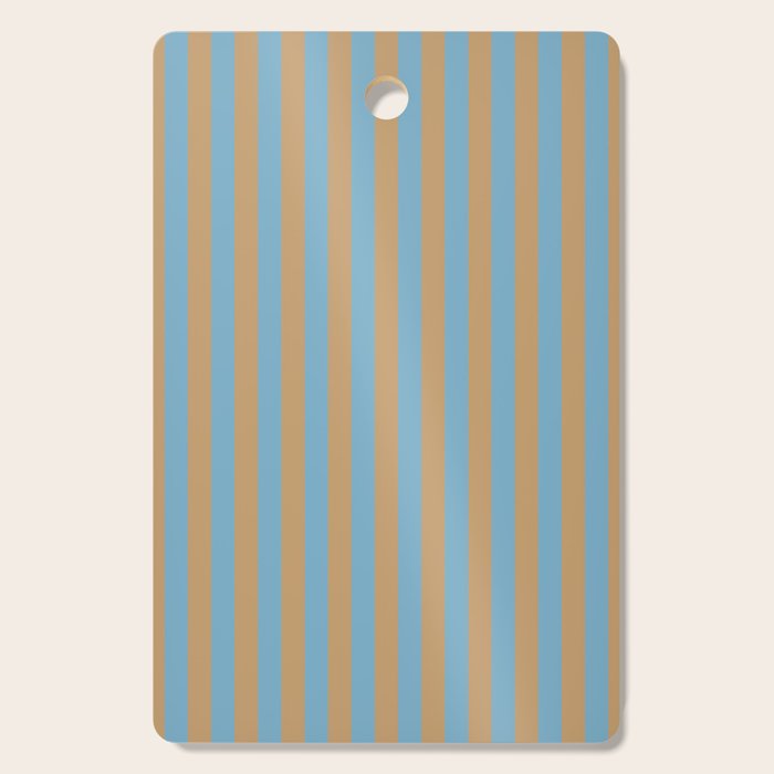 Sky Blue Taffy Stripes Cutting Board Gallery Image 1