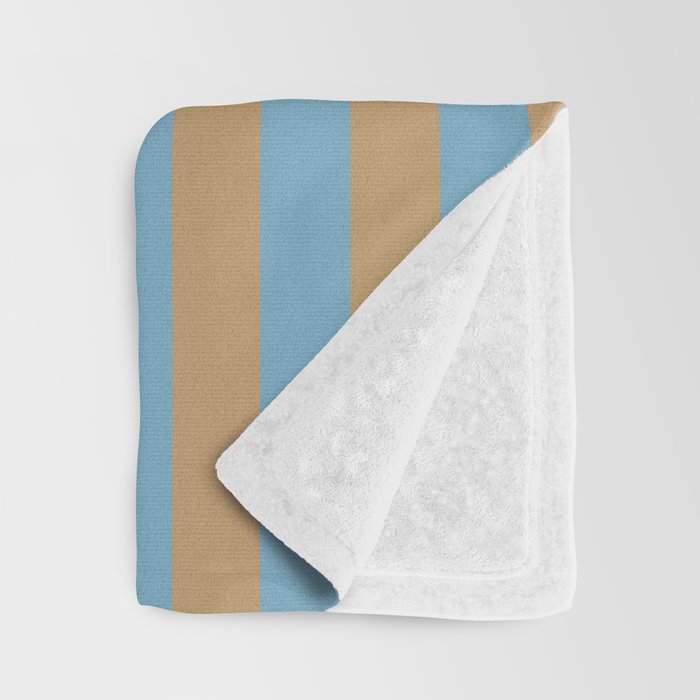 Sky Blue Taffy Stripes Throw Blanket Gallery Image 3
