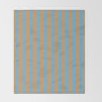 Sky Blue Taffy Stripes Throw Blanket Gallery Image 2