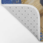 Gustav Klimt Dog in a Starry Night Landscape Bath Mat Gallery Image 2