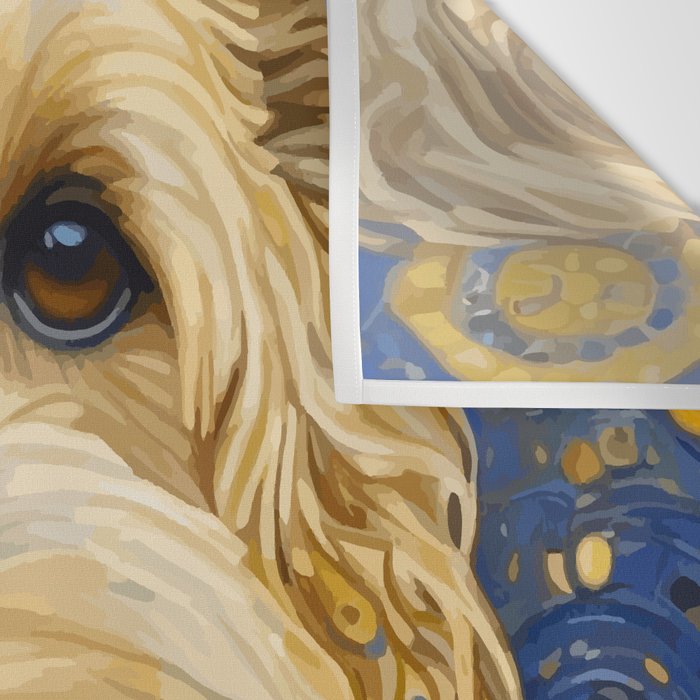 Gustav Klimt Dog in a Starry Night Landscape Wall Tapestry Gallery Image 3