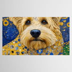 Gustav Klimt Dog in a Starry Night Landscape Tablecloth Gallery Image 2