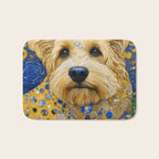 Gustav Klimt Dog in a Starry Night Landscape Bath Mat Gallery Image 1