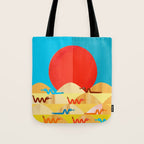 Colorful Snakes On A Desert Tote Bag Gallery Image 1