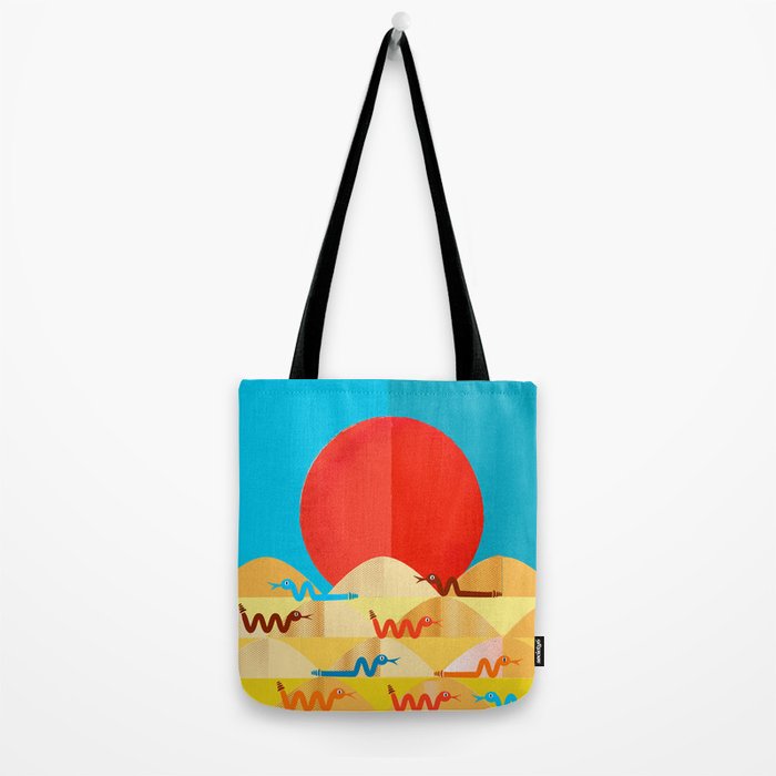 Colorful Snakes On A Desert Tote Bag Gallery Image 2